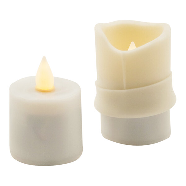 Hollowick Ivory Silicone Sleeve for Platinum + and V12 Candles - 12/Case