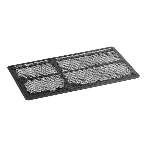 A black mesh air filter for a Scotsman ice machine on a white background.