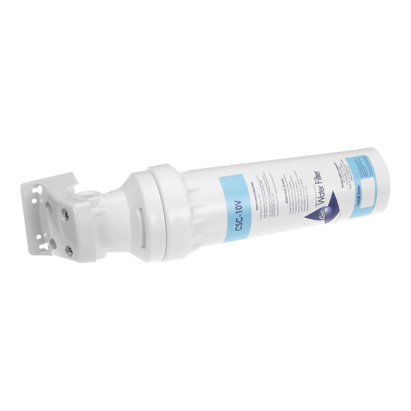 A Wilbur Curtis aqua-pure water filter kit with white plastic components.