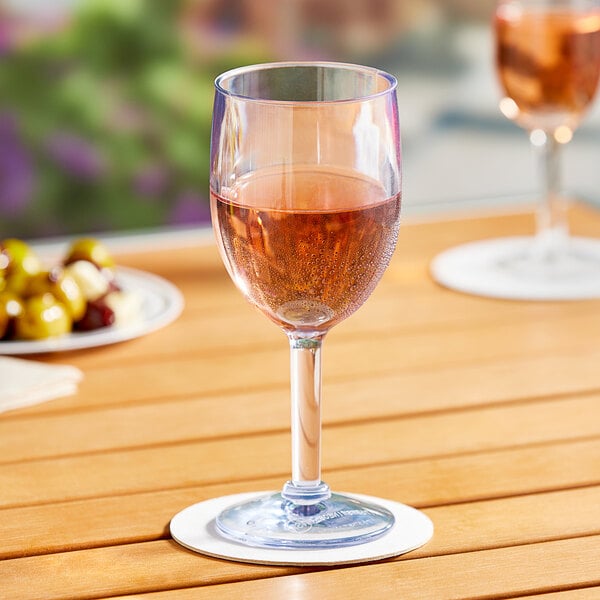 Choice 8 oz. SAN Plastic Wine Glass - 24/Case