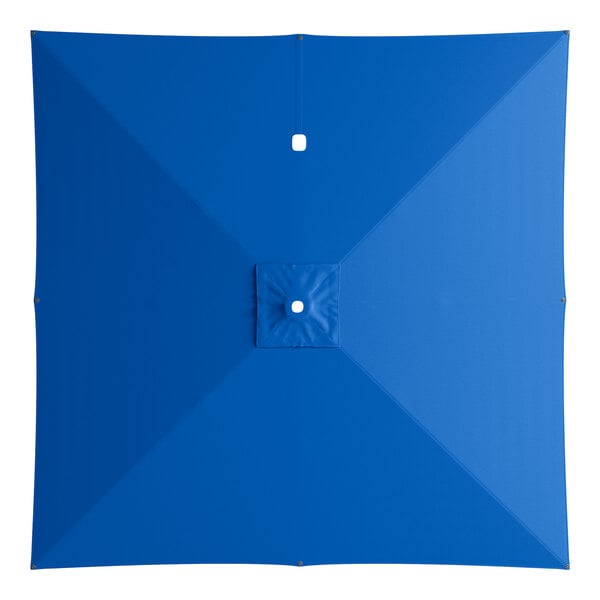 Lancaster Table & Seating 10' Square Cobalt Blue Umbrella Canopy for Cantilever Umbrellas