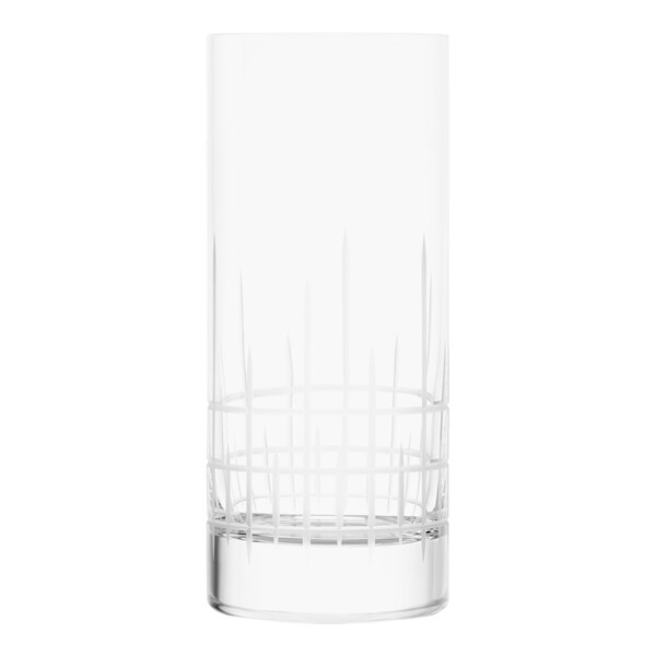 A clear Stolzle Manhattan highball glass.