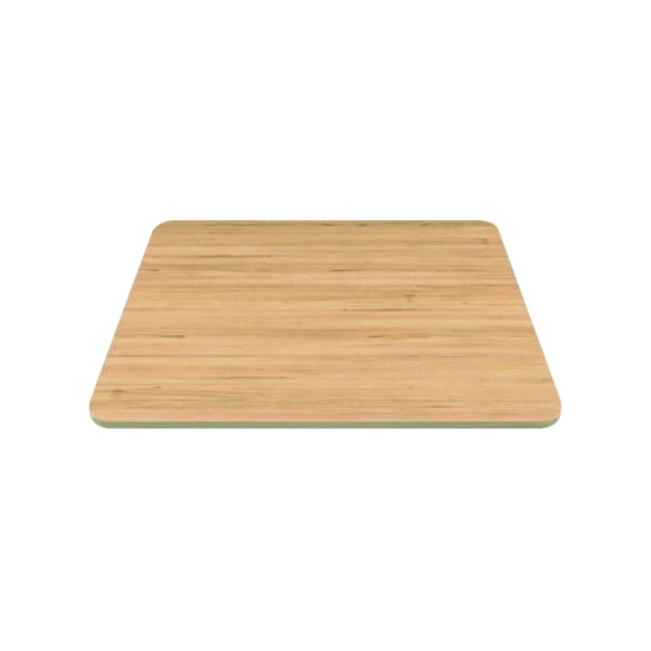 A square wood surface with a wood grain design.