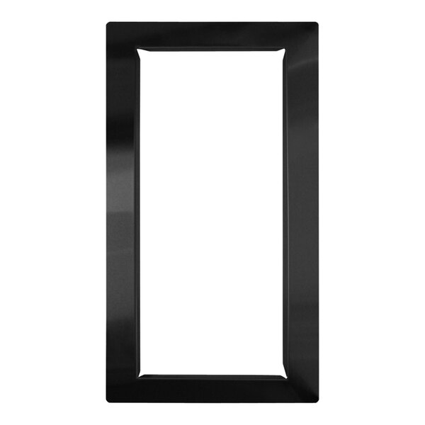 A black rectangular flange kit for Bobrick napkin/tampon vendors on a white background.