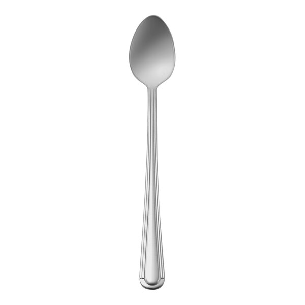 A Sant' Andrea Verdi stainless steel iced tea spoon with an 18/10 stainless steel finish.