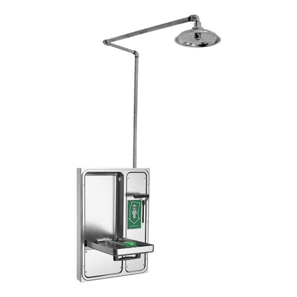 Haws Axion MSR 8356WCSM Eye / Face Wash Station with Containment Tray and Ceiling-Mount Shower