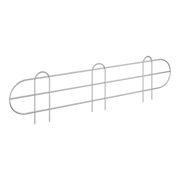 Regency 27 5/8" x 5 15/16" Chrome Wire Shelf Ledge for 30" Wire Shelving