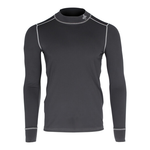 A black RefrigiWear long sleeved base layer top.