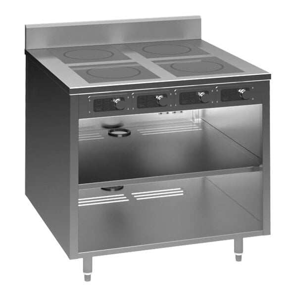 Spring USA BOH-2600 BOH Series 36" Slide-In Induction Cooking Cabinet with 4 Ranges - 208-240V; 10.4 kW