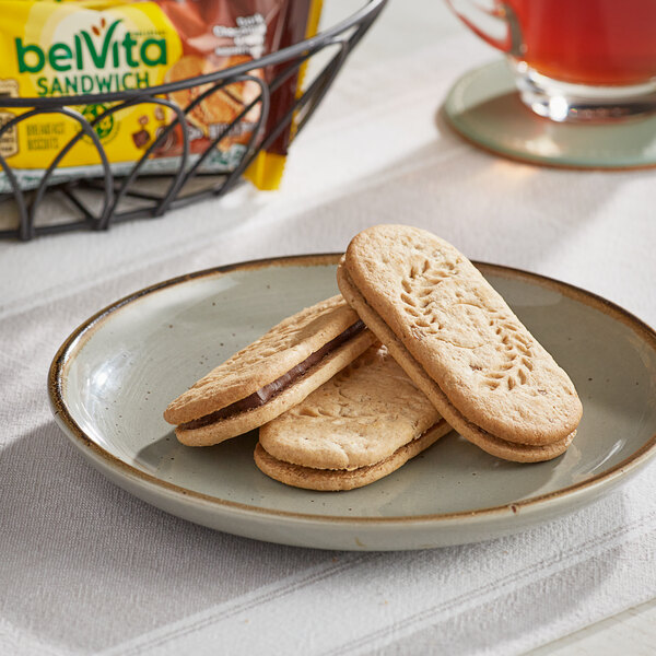 Nabisco belVita Dark Chocolate Breakfast Biscuit Sandwiches 2-Count (1.76 oz.) - 64/Case