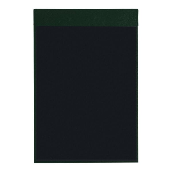 A black rectangular menu board with a green border.