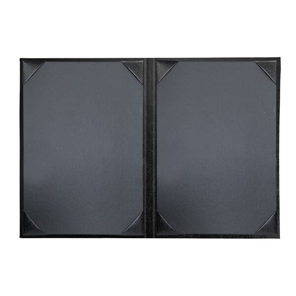 A black H. Risch, Inc. Oakmont menu cover with album style corners.