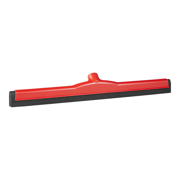 A red and black Remco ColorCore squeegee with a black foam blade and handle.