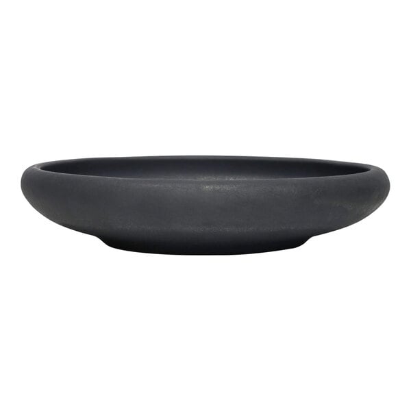 Reserve by Libbey Ignea 9.8 oz. Black Matte Porcelain Deep Bowl - 24/Case