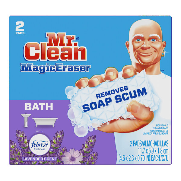 Mr. Clean 52054 Magic Eraser Bath with Febreze Lavender Scent - 2/Box