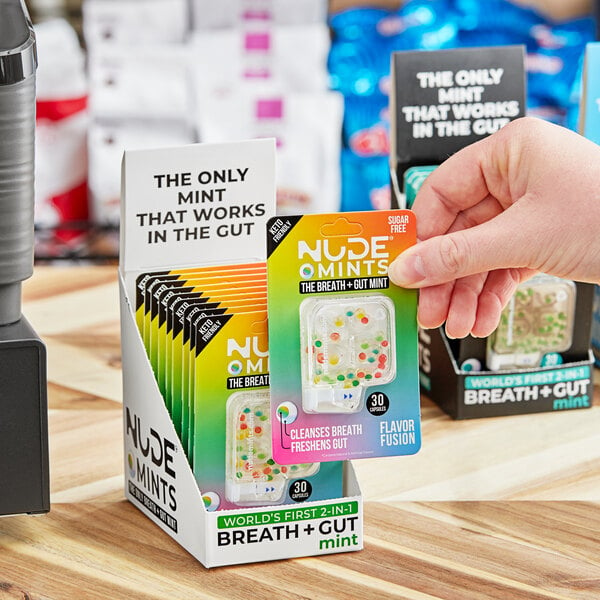 NUDE Mints Flavor Fusion Breath Mint 30-Piece Pack - 10/Box