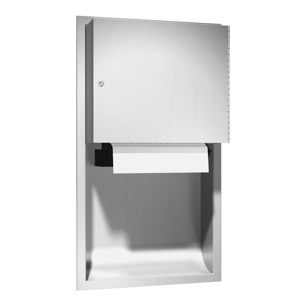 American Specialties, Inc. Simplicity 10-645224AC Recessed AC-Operated Automatic Roll Paper Towel Dispenser