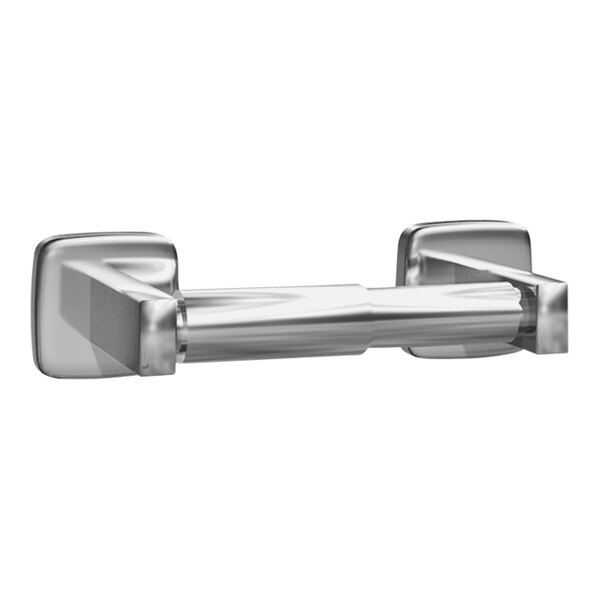 American Specialties, Inc. 10-7305-B Bright Stainless Steel Surface-Mounted Single Roll Toilet Tissue Holder