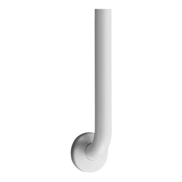 American Specialties, Inc. 10-3801-30W 30" White Powder-Coated Grab Bar with Snap Flange