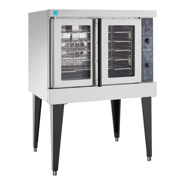 Wolf WC4GD-11D3 Single Deck Full Size Natural Gas Convection Oven - 50,000 BTU