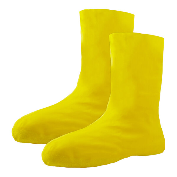 Xpose Safety Yellow Latex Waterproof Boot Covers NB200-M - Medium