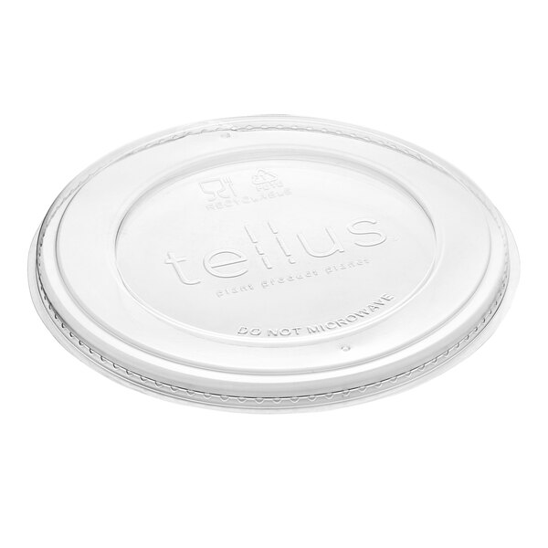 Tellus Products 24-32 oz. Round Vented Flat Take-Out Lid - 300/Case