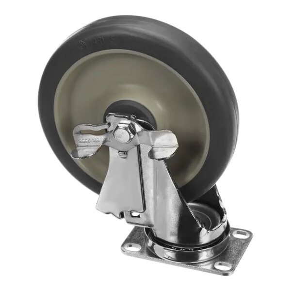 Metro RPQC02-248 6" Swivel Plate Caster with Brake for C5 Series