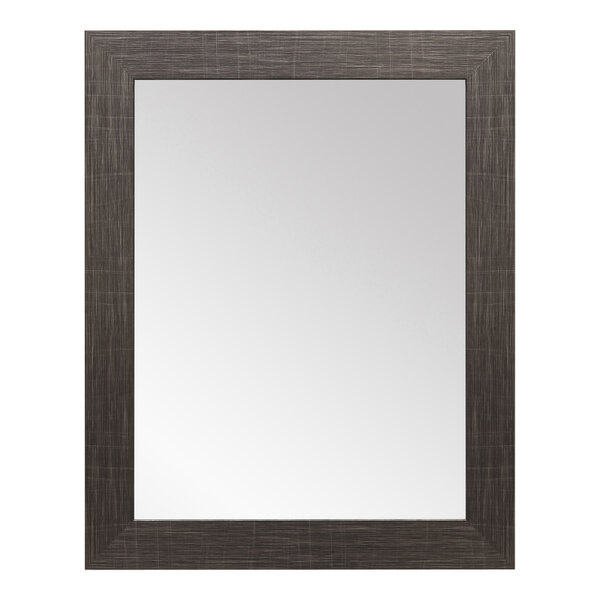 BrandtWorks Scratched Black Finish Mirror