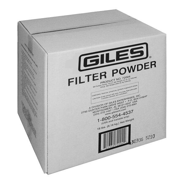 Giles 72004 Fryer Filter Powder 5 oz. Packets - 60/Case