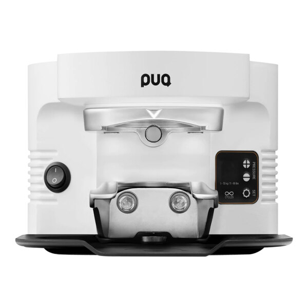 PUQpress M3 White Automatic Espresso Tamper - 110-240V