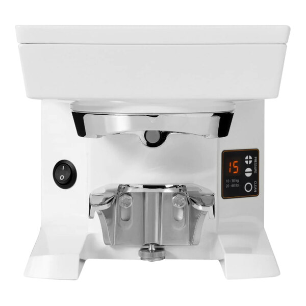 PUQpress M2 White Automatic Espresso Tamper - 110-240V