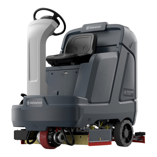 Advance SC5000 32C 56117018 EcoFlex 32" Cordless Ride-On Cylindrical Floor Scrubber with 420 Ah Wet Batteries - 37 Gallon, 36V, 750 RPM