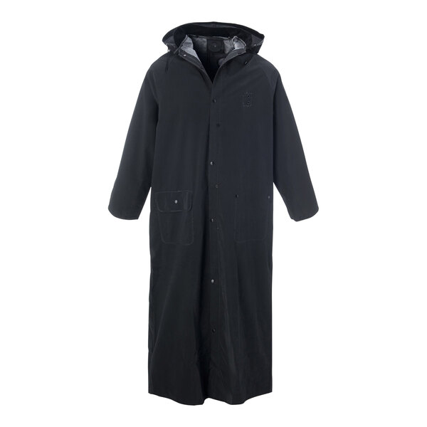 Cordova Renegade 60" Black 2-Piece Riding Coat Style PVC / Polyester Rain Coat - 2X
