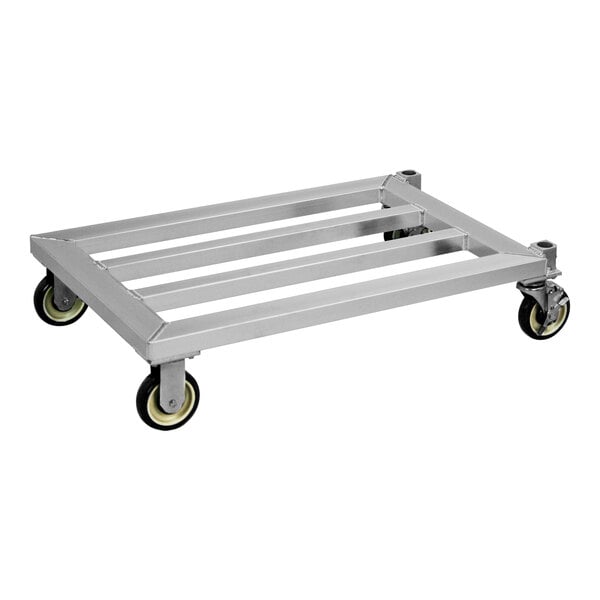 New Age 61 3/4" x 24" x 8 1/4" Aluminum Mobile Dunnage Rack - 1,000 lb. Capacity 1207