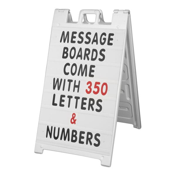 United Visual Products 24" x 36" A-Frame Readerboard Letter and Number Kit