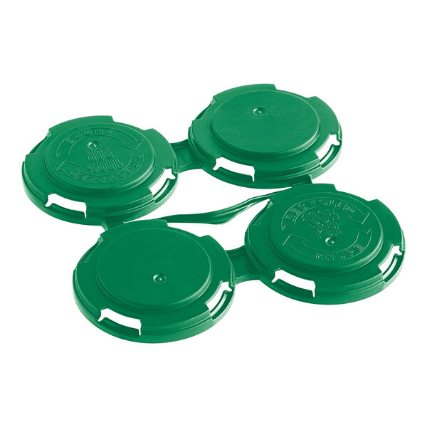 PakTech Tropical Green Plastic 4-Pack Can Carrier - 788/Case