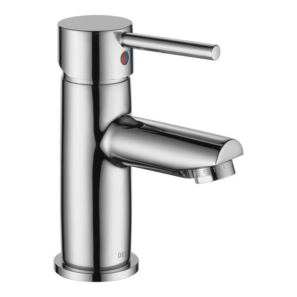 Delta Faucet 559LF-PP 1.2 GPM Deck-Mount Chrome Finish Lavatory Faucet with Lever Handle and Pop-Up Drain