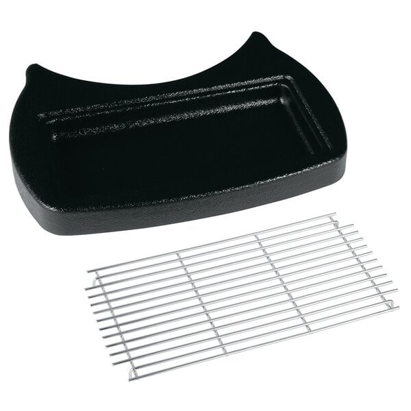 A Bunn black plastic drip tray with a metal grate.