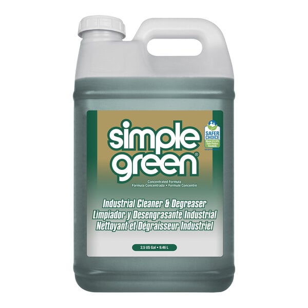 Simple Green 2710000213225 2.5 Gallon Sassafras Scented Concentrated Industrial Cleaner and Degreaser - 2/Case