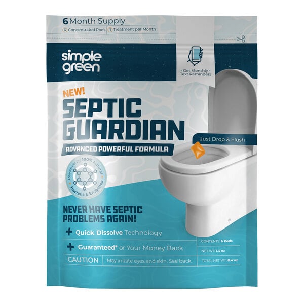 Simple Green Septic Guardian 710100603006 6-Count Septic Tank Treatment - 6/Case