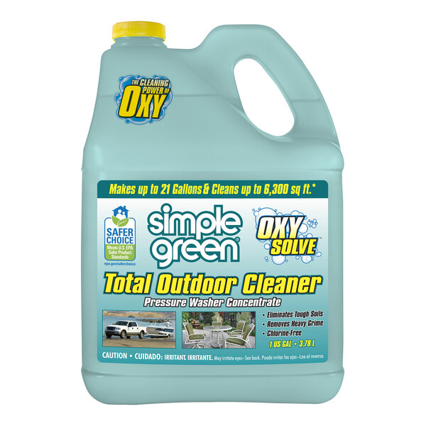 Simple Green Oxy Solve 2310000418230 1 Gallon Concentrated Pressure Washer Total Outdoor Cleaner - 4/Case