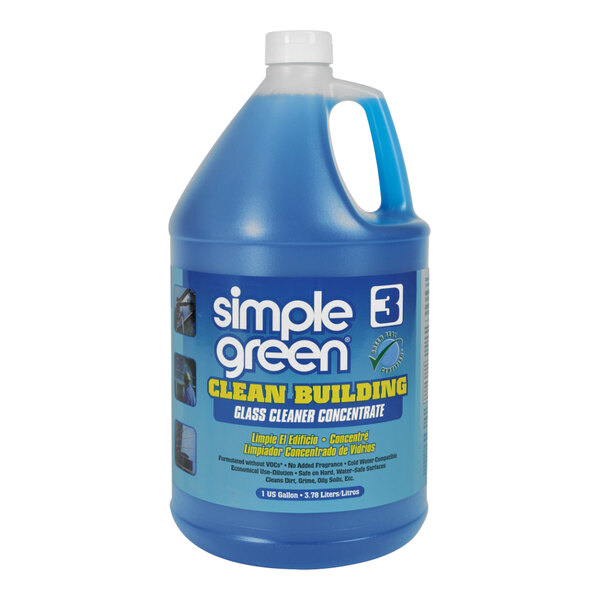 Simple Green Clean Building 1210000211301 1 Gallon Concentrated Glass Cleaner - 2/Case