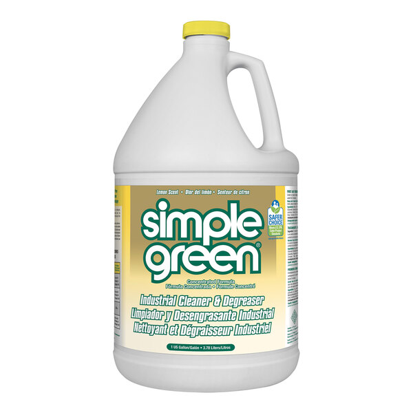 Simple Green 3010200614010 1 Gallon Lemon Scent Concentrated Industrial Cleaner and Degreaser