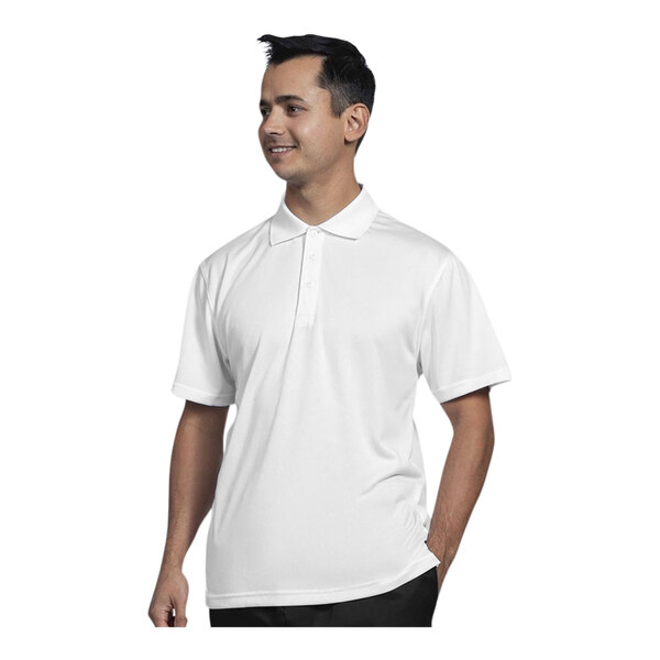 Uncommon Chef Men's Customizable White Short Sleeve Polo Shirt - 2X