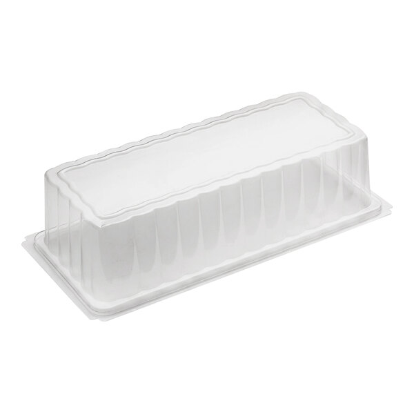 Welcome Home Brands 11 13/16" x 5 15/16" x 3 3/4" Clear PET Rectangular Plastic Medoro Tray Dome Lid - 75/Case