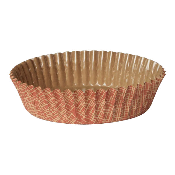 Welcome Home Brands 3 7/8" x 1 3/16" Red Tweed Paper Baking Cup - 1500/Case