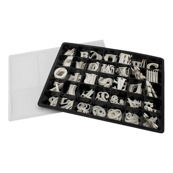 United Visual Products 3" White Roman Character Box Set - 290/Box