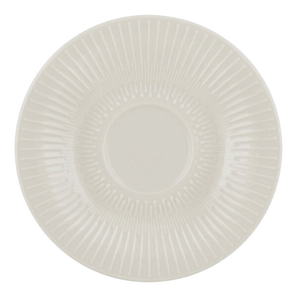 Schonwald Vibes 6 1/4" White Porcelain Saucer - 12/Case