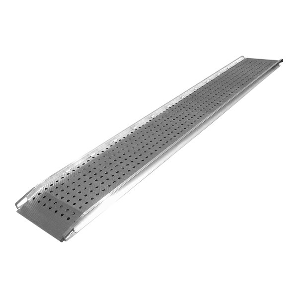 B&P Manufacturing 8' x 28" Punched Traction Walk Ramp with Flush Hook Ends PRP-2808-F - 1,700 lb. Capacity
