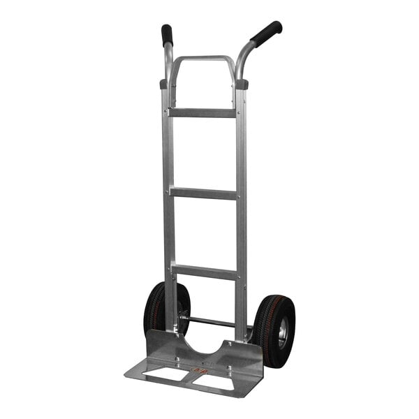 B&P Manufacturing S-Series 500 lb. Straight-Back Hand Truck with Double-Grip U-Brace Handle and 10" D5 Pneumatic Wheels S503